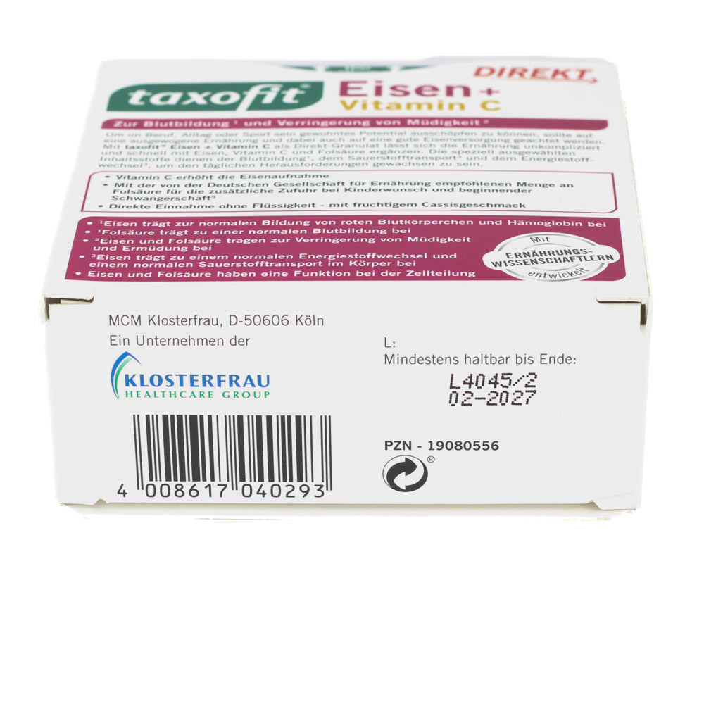 TAXOFIT Eisen+Vitamin C Direkt Granulat TAXOFIT Eisen+Vitamin C Direkt Granulat
