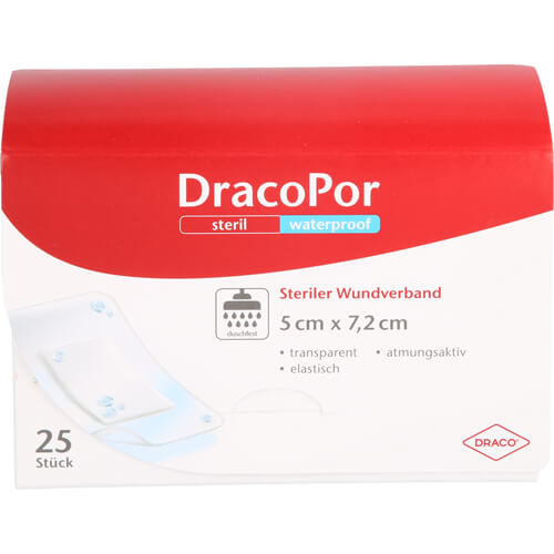 DRACOPOR waterproof Wundverband 5x7,2 cm steril DRACOPOR waterproof Wundverband 5x7,2 cm steril