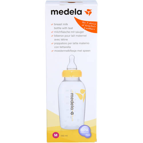 MEDELA Milchflasche 250 ml m.Sauger Gr.M MEDELA Milchflasche 250 ml m.Sauger Gr.M
