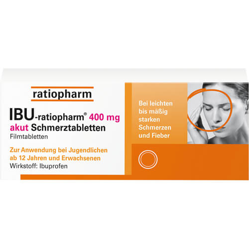 IBU-RATIOPHARM 400 mg akut Schmerztbl.Filmtabl. IBU-RATIOPHARM 400 mg akut Schmerztbl.Filmtabl.