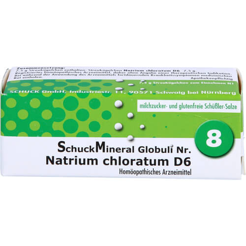 SCHUCKMINERAL Globuli 8 Natrium chloratum D6 SCHUCKMINERAL Globuli 8 Natrium chloratum D6