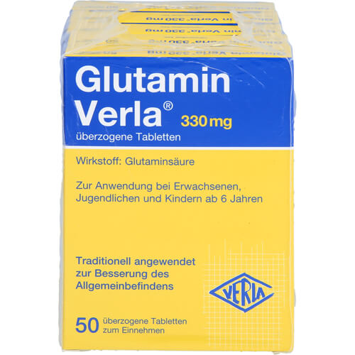 GLUTAMIN VERLA überzogene Tabletten GLUTAMIN VERLA überzogene Tabletten
