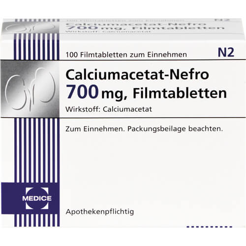 CALCIUMACETAT NEFRO 700 mg Filmtabletten CALCIUMACETAT NEFRO 700 mg Filmtabletten