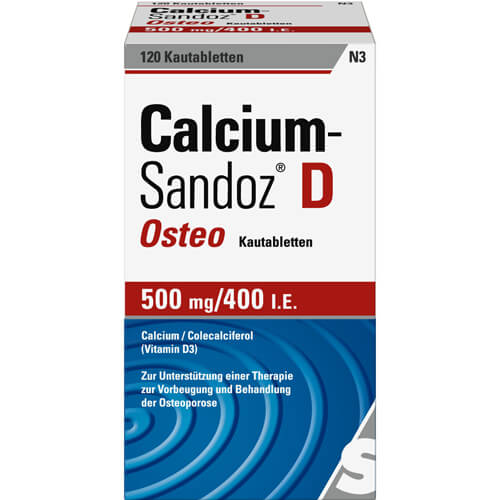 CALCIUM SANDOZ D Osteo 500 mg/400 I.E. Kautabl. CALCIUM SANDOZ D Osteo 500 mg/400 I.E. Kautabl.