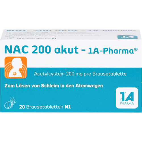 NAC 200 akut-1A Pharma Brausetabletten NAC 200 akut-1A Pharma Brausetabletten