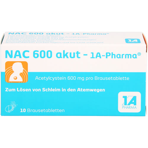 NAC 600 akut-1A Pharma Brausetabletten NAC 600 akut-1A Pharma Brausetabletten