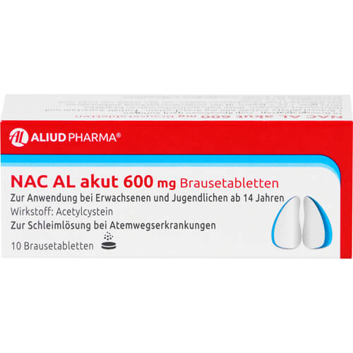 NAC AL akut 600 mg Brausetabletten zur Erleichterung des Abhustens bei erkältungsbedingter Bronchitis (Schleimlöser) NAC AL akut 600 mg Brausetabletten zur Erleichterung des Abhustens bei erkältungsbedingter Bronchitis (Schleimlöser)
