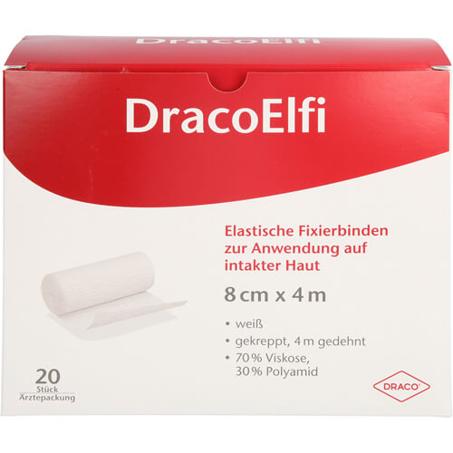DRACOELFI elast.Fixierbinde 8 cmx4 m gekreppt DRACOELFI elast.Fixierbinde 8 cmx4 m gekreppt