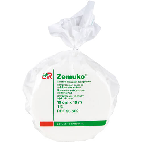 ZEMUKO Vliesstoff-Kompr.gerollt 10 cmx10 m ZEMUKO Vliesstoff-Kompr.gerollt 10 cmx10 m