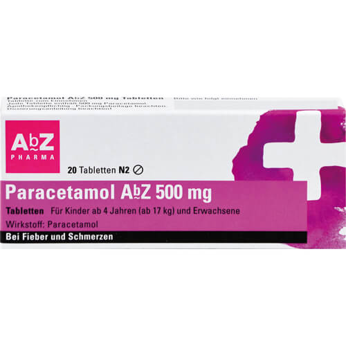 PARACETAMOL AbZ 500 mg Tabletten PARACETAMOL AbZ 500 mg Tabletten