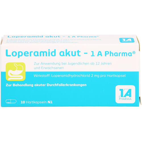 LOPERAMID akut-1A Pharma Hartkapseln LOPERAMID akut-1A Pharma Hartkapseln