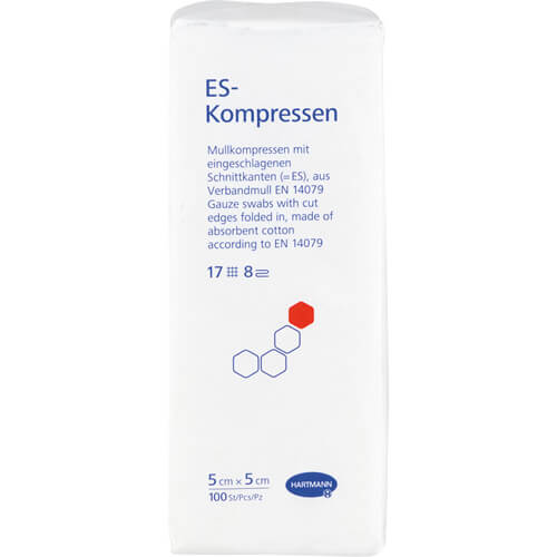 ES-KOMPRESSEN unsteril 5x5 cm 8fach ES-KOMPRESSEN unsteril 5x5 cm 8fach