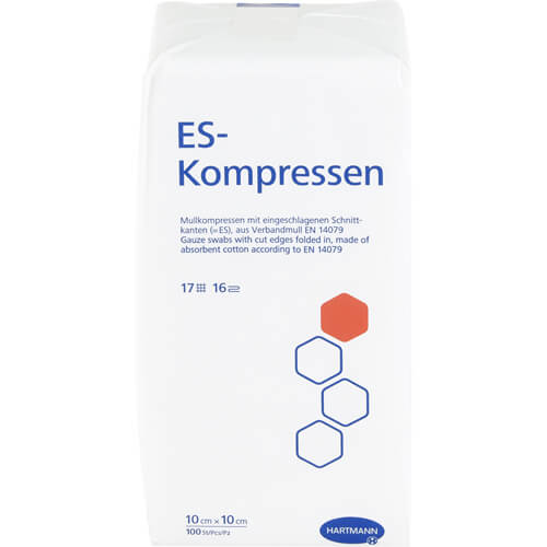 ES-KOMPRESSEN unsteril 10x10 cm 16fach ES-KOMPRESSEN unsteril 10x10 cm 16fach
