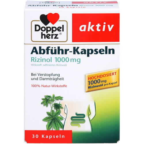 DOPPELHERZ Abführ-Kapseln Rizinol 1.000 mg DOPPELHERZ Abführ-Kapseln Rizinol 1.000 mg