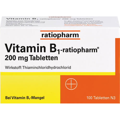 VITAMIN B1-RATIOPHARM 200 mg Tabletten VITAMIN B1-RATIOPHARM 200 mg Tabletten