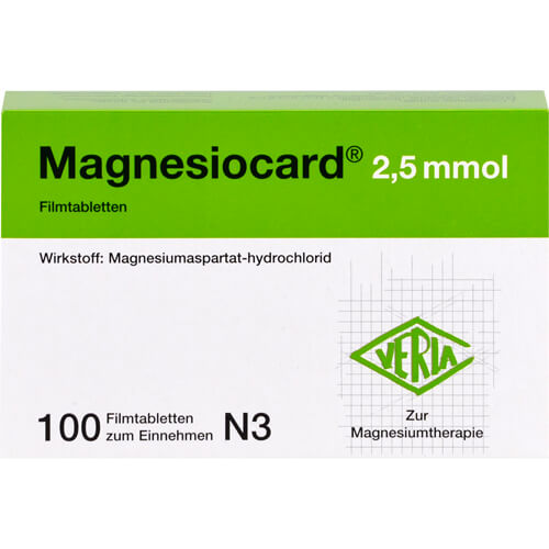 MAGNESIOCARD 2,5 mmol Filmtabletten MAGNESIOCARD 2,5 mmol Filmtabletten
