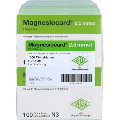 MAGNESIOCARD 2,5 mmol Filmtabletten MAGNESIOCARD 2,5 mmol Filmtabletten