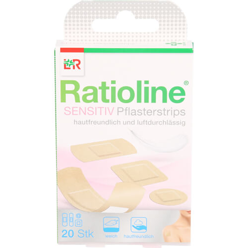 RATIOLINE sensitive Pflasterstrips in 4 Größen RATIOLINE sensitive Pflasterstrips in 4 Größen