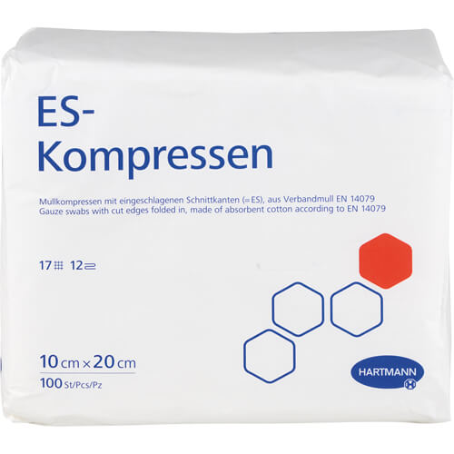 ES-KOMPRESSEN unsteril 10x20 cm 12fach ES-KOMPRESSEN unsteril 10x20 cm 12fach
