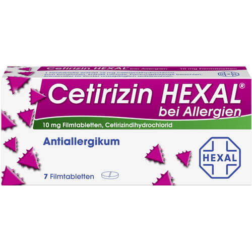 CETIRIZIN HEXAL Filmtabletten bei Allergien CETIRIZIN HEXAL Filmtabletten bei Allergien