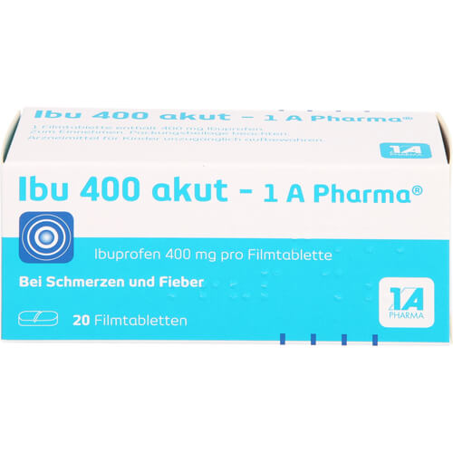IBU 400 akut-1A Pharma Filmtabletten IBU 400 akut-1A Pharma Filmtabletten