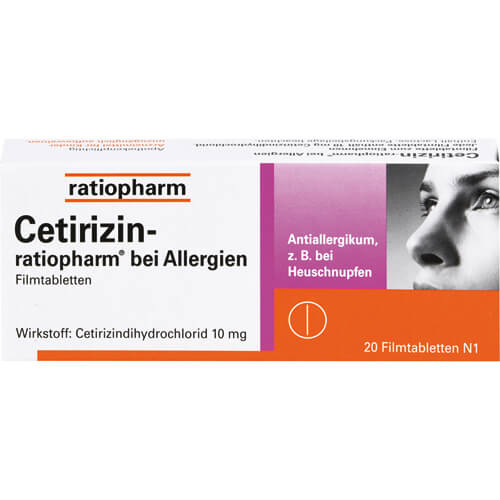 CETIRIZIN-ratiopharm bei Allergien 10 mg Filmtabl. CETIRIZIN-ratiopharm bei Allergien 10 mg Filmtabl.