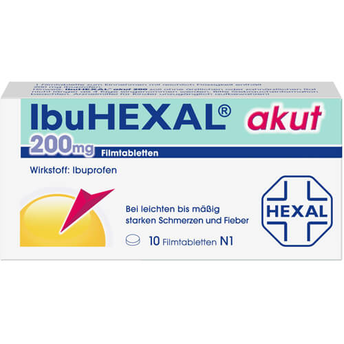 IBUHEXAL akut 200 Filmtabletten IBUHEXAL akut 200 Filmtabletten