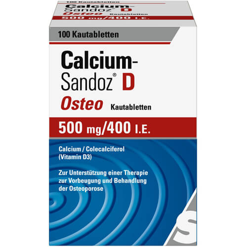 CALCIUM SANDOZ D Osteo 500 mg/400 I.E. Kautabl. CALCIUM SANDOZ D Osteo 500 mg/400 I.E. Kautabl.