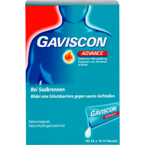 GAVISCON Advance Pfefferminz 1000mg/200mg SUS Btl. GAVISCON Advance Pfefferminz 1000mg/200mg SUS Btl.