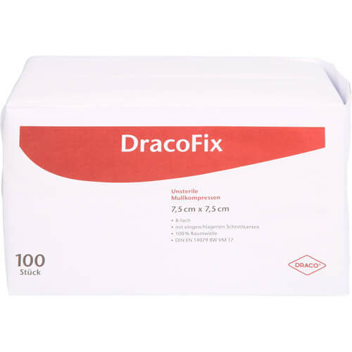 DRACOFIX OP-Kompressen 7,5x7,5 cm unsteril 8fach DRACOFIX OP-Kompressen 7,5x7,5 cm unsteril 8fach