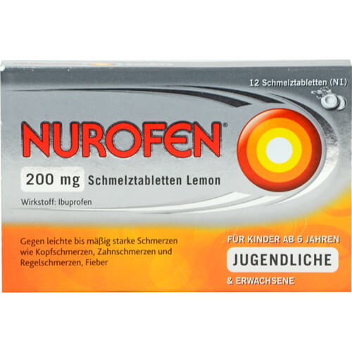 NUROFEN 200 mg Schmelztabletten Lemon NUROFEN 200 mg Schmelztabletten Lemon