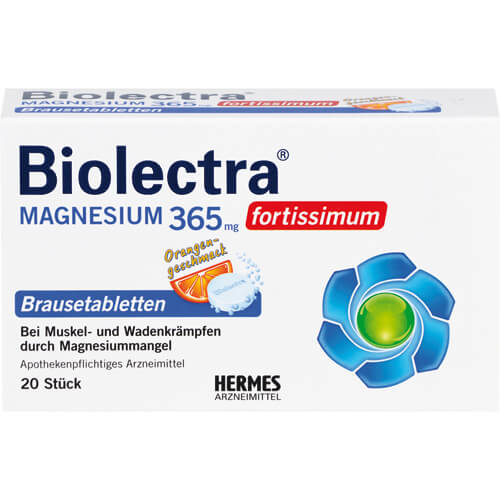 BIOLECTRA Magnesium 365 mg fortissimum Orange BIOLECTRA Magnesium 365 mg fortissimum Orange