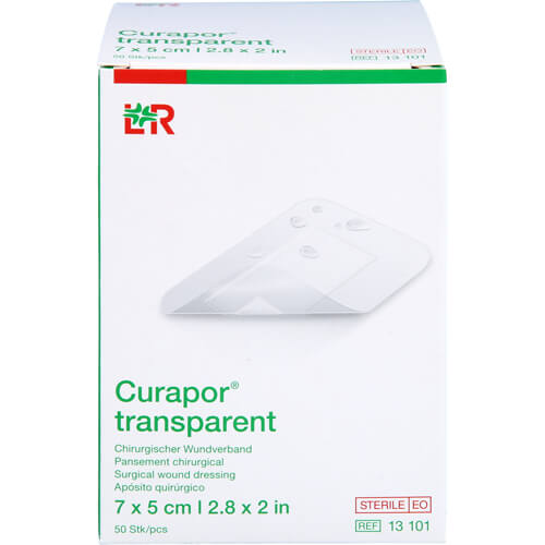 CURAPOR Wundverband steril transparent 5x7 cm CURAPOR Wundverband steril transparent 5x7 cm