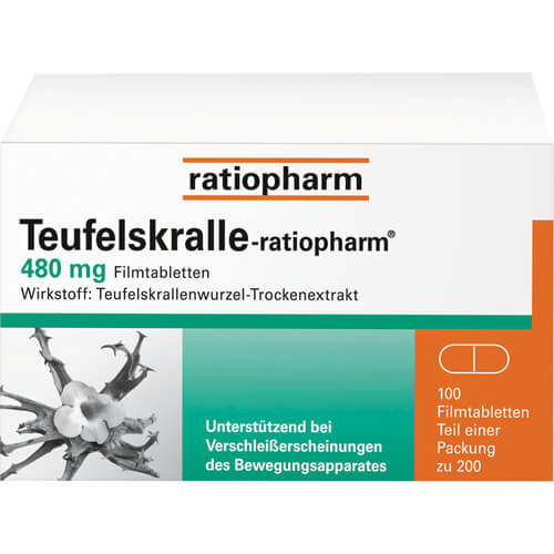TEUFELSKRALLE-RATIOPHARM Filmtabletten TEUFELSKRALLE-RATIOPHARM Filmtabletten