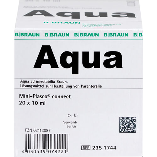 AQUA AD injectabilia Miniplasco connect Inj.-Lsg. AQUA AD injectabilia Miniplasco connect Inj.-Lsg.