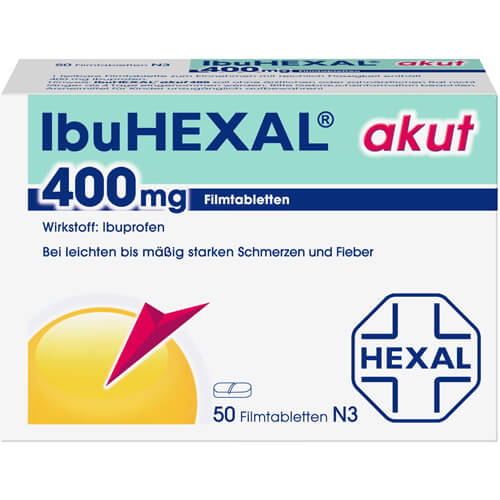 IBUHEXAL akut 400 Filmtabletten IBUHEXAL akut 400 Filmtabletten