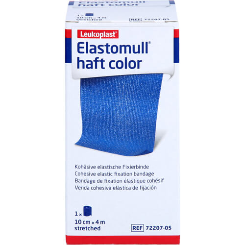 ELASTOMULL haft color 10 cmx4 m Fixierb.blau ELASTOMULL haft color 10 cmx4 m Fixierb.blau