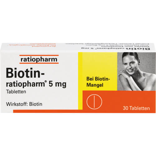 BIOTIN-RATIOPHARM 5 mg Tabletten BIOTIN-RATIOPHARM 5 mg Tabletten