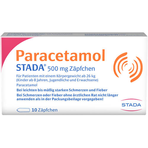 PARACETAMOL STADA 500 mg Zäpfchen PARACETAMOL STADA 500 mg Zäpfchen