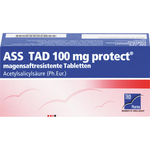 ASS TAD 100 mg protect magensaftres.Filmtabletten ASS TAD 100 mg protect magensaftres.Filmtabletten
