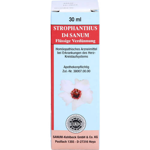 STROPHANTHUS D 4 Sanum flüssige Verdünnung Tropfen STROPHANTHUS D 4 Sanum flüssige Verdünnung Tropfen