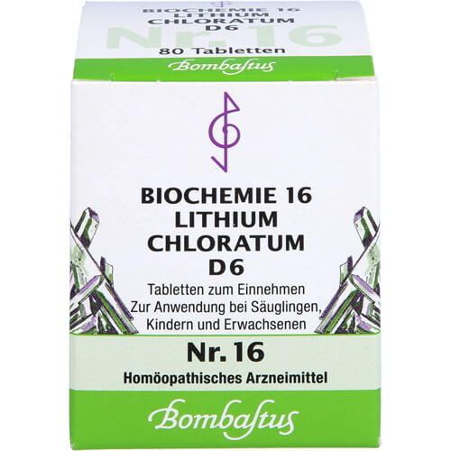 BIOCHEMIE 16 Lithium chloratum D 6 Tabletten BIOCHEMIE 16 Lithium chloratum D 6 Tabletten