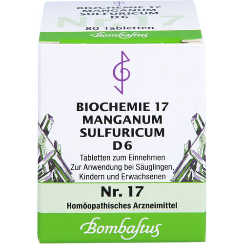 BIOCHEMIE 17 Manganum sulfuricum D 6 Tabletten BIOCHEMIE 17 Manganum sulfuricum D 6 Tabletten