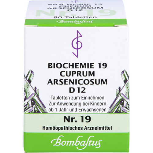 BIOCHEMIE 19 Cuprum arsenicosum D 12 Tabletten BIOCHEMIE 19 Cuprum arsenicosum D 12 Tabletten