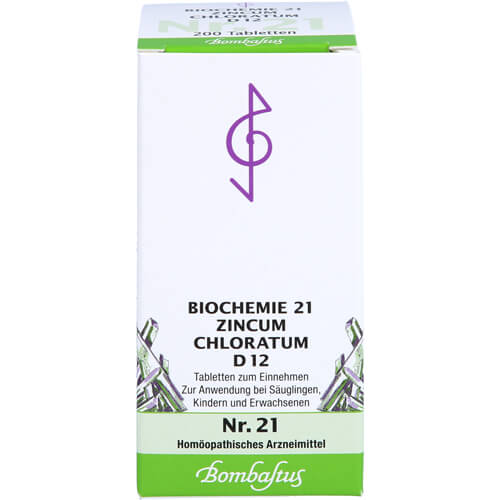 BIOCHEMIE 21 Zincum chloratum D 12 Tabletten BIOCHEMIE 21 Zincum chloratum D 12 Tabletten