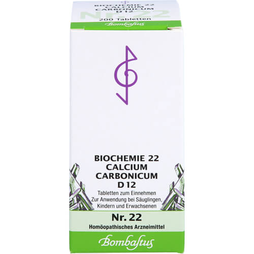 BIOCHEMIE 22 Calcium carbonicum D 12 Tabletten BIOCHEMIE 22 Calcium carbonicum D 12 Tabletten
