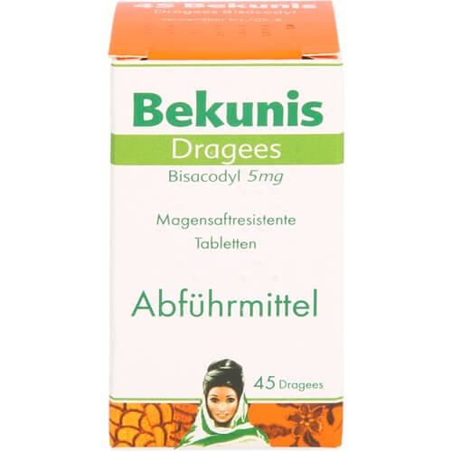 BEKUNIS Dragees Bisacodyl 5 mg magensaftres.Tabl. BEKUNIS Dragees Bisacodyl 5 mg magensaftres.Tabl.