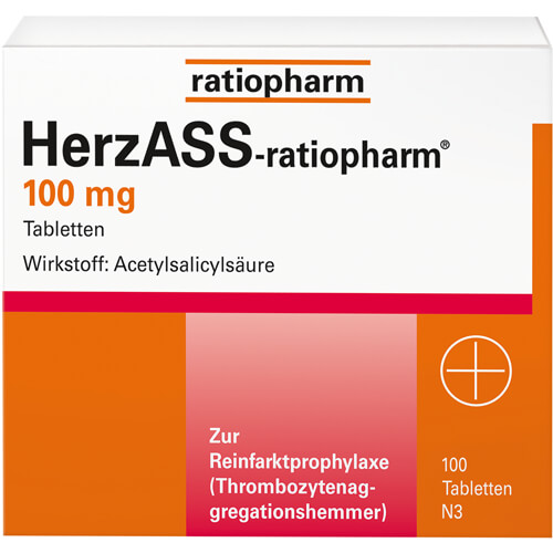 HERZASS-ratiopharm 100 mg Tabletten HERZASS-ratiopharm 100 mg Tabletten