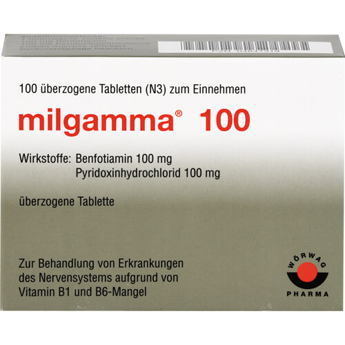 MILGAMMA 100 mg überzogene Tabletten MILGAMMA 100 mg überzogene Tabletten