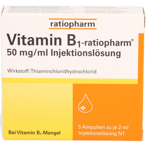 VITAMIN B1-RATIOPHARM 50 mg/ml Inj.Lsg.Ampullen VITAMIN B1-RATIOPHARM 50 mg/ml Inj.Lsg.Ampullen